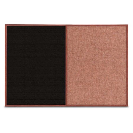 United Visual Products Slim Style Indoor Enclosed Radius Corkbo UVRDS42SB-GOLD-RUBBER